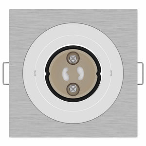 Spotlight 24 pcs Silver 9 x 9 x 2 cm Aluminium