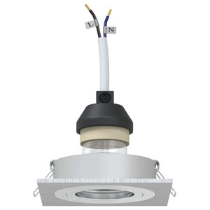 Spotlight 24 pcs Silver 9 x 9 x 2 cm Aluminium