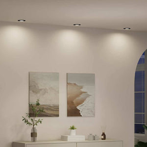 Spotlight 6 pcs Svart 9 x 9 x 2.5 cm Metall