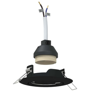 Spotlight 6 pcs Svart 9 x 9 x 2.5 cm Metall