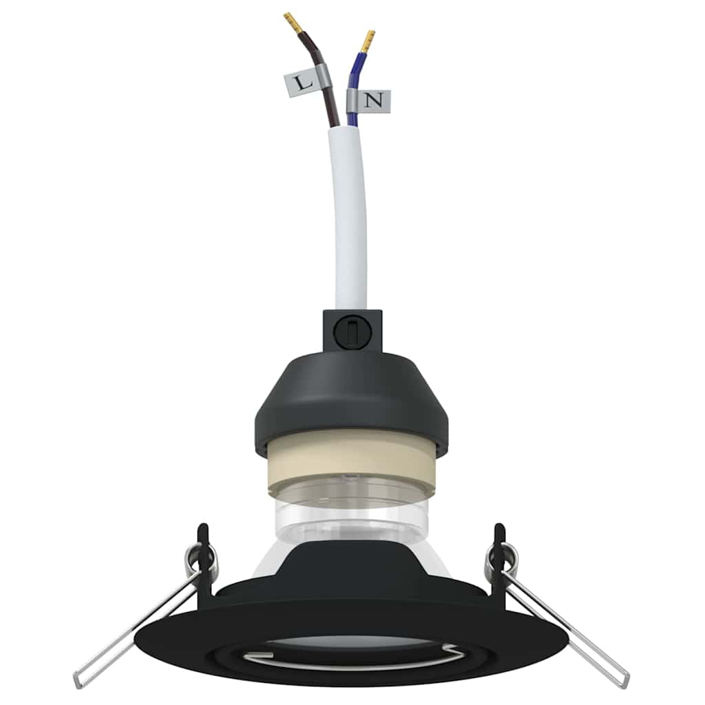 Spotlight 6 pcs Svart 9 x 9 x 2.5 cm Metall