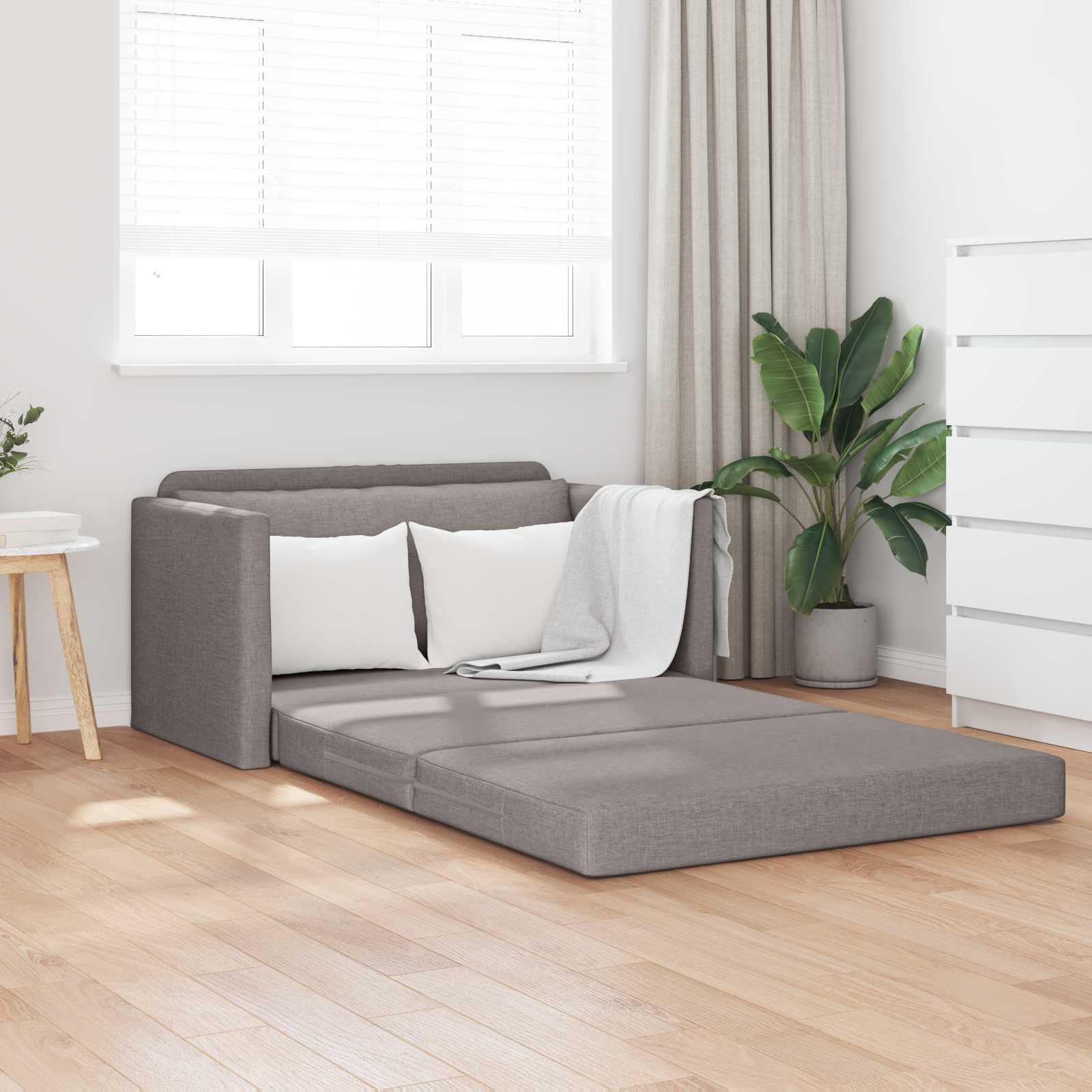 Soffsäng Taupe 124 x 71 x 78 cm tyg