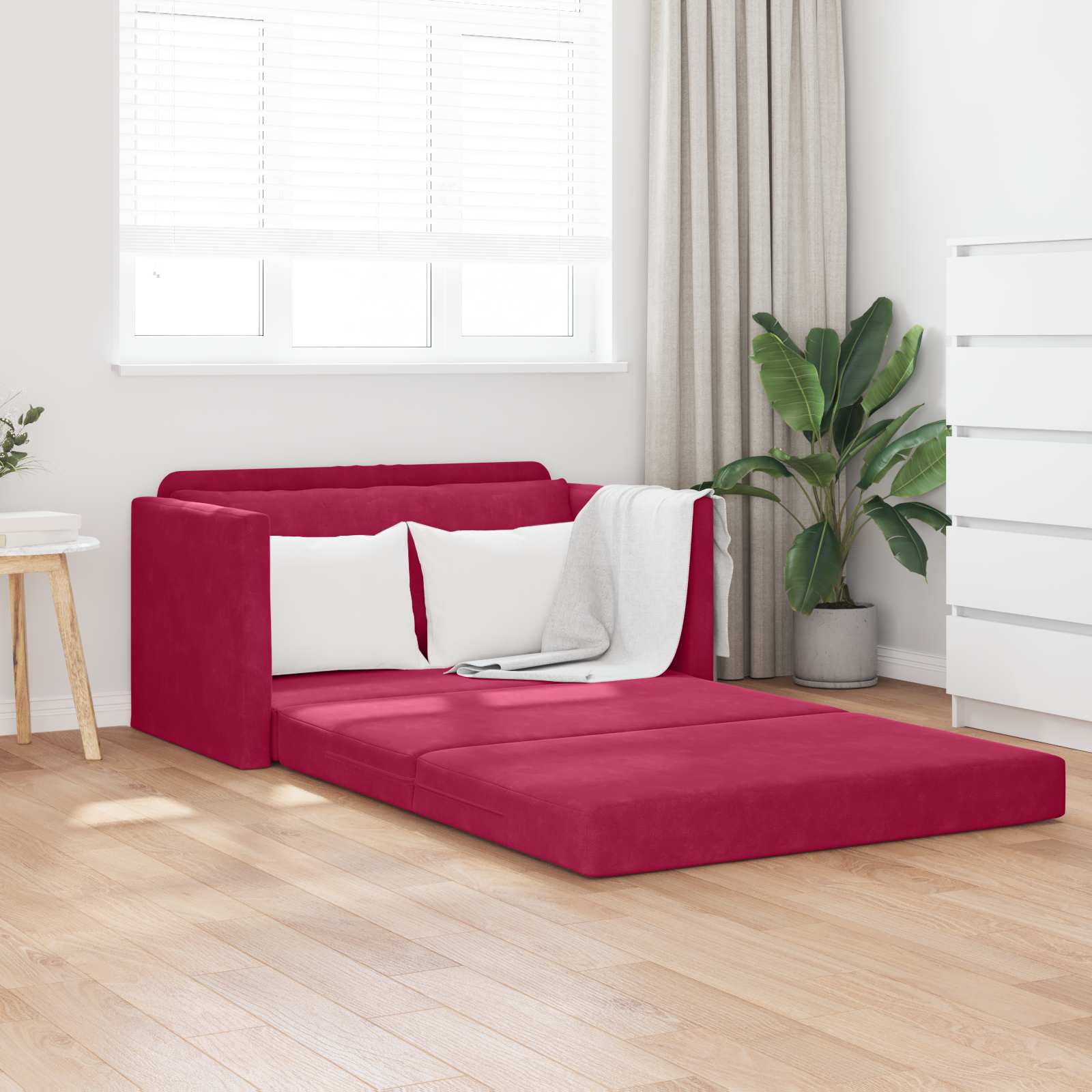 Soffsäng Vinröd 124 x 71 x 78 cm Sammet