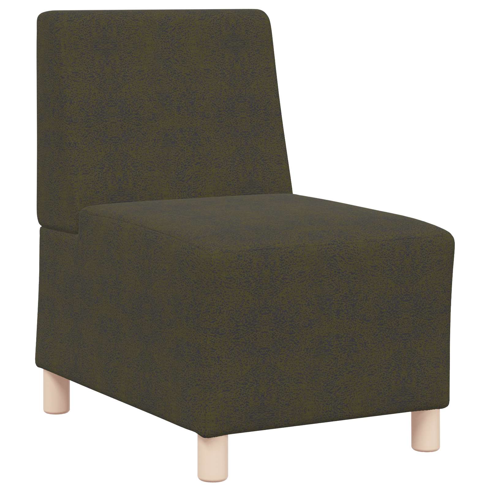 Modulsofa utan armstöd Armégrön 55 x 74 x 82 cm Faux Mockaläder