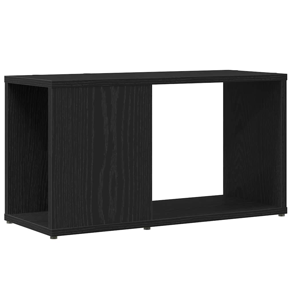 TV-bänk svart ek 60x24x32 cm konstruerat trä