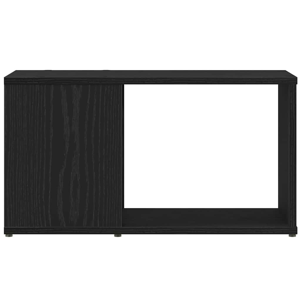 TV-bänk svart ek 60x24x32 cm konstruerat trä