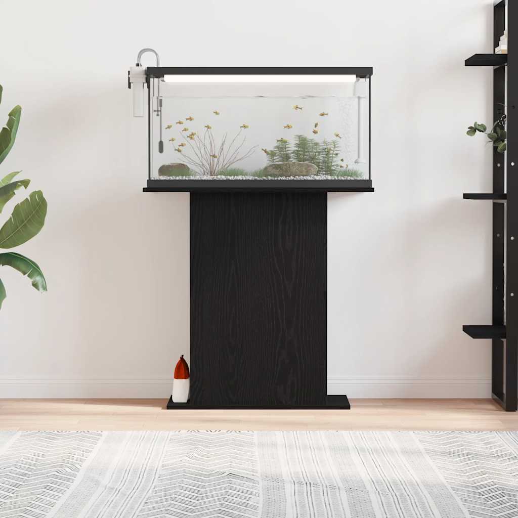 Akvariestativ svart ek 75x36x72,5 cm konstruerat trä