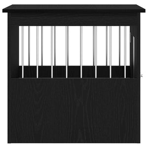 Hundbursmöbler svart ek 45x62x59 cm konstruerat trä