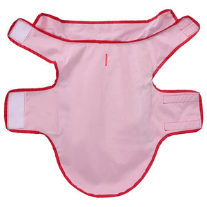 Regnrock för hundar med reflekterande remsor polyester röd XXS