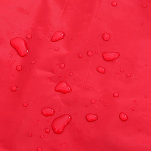 Regnrock för hundar med reflekterande remsor polyester röd s