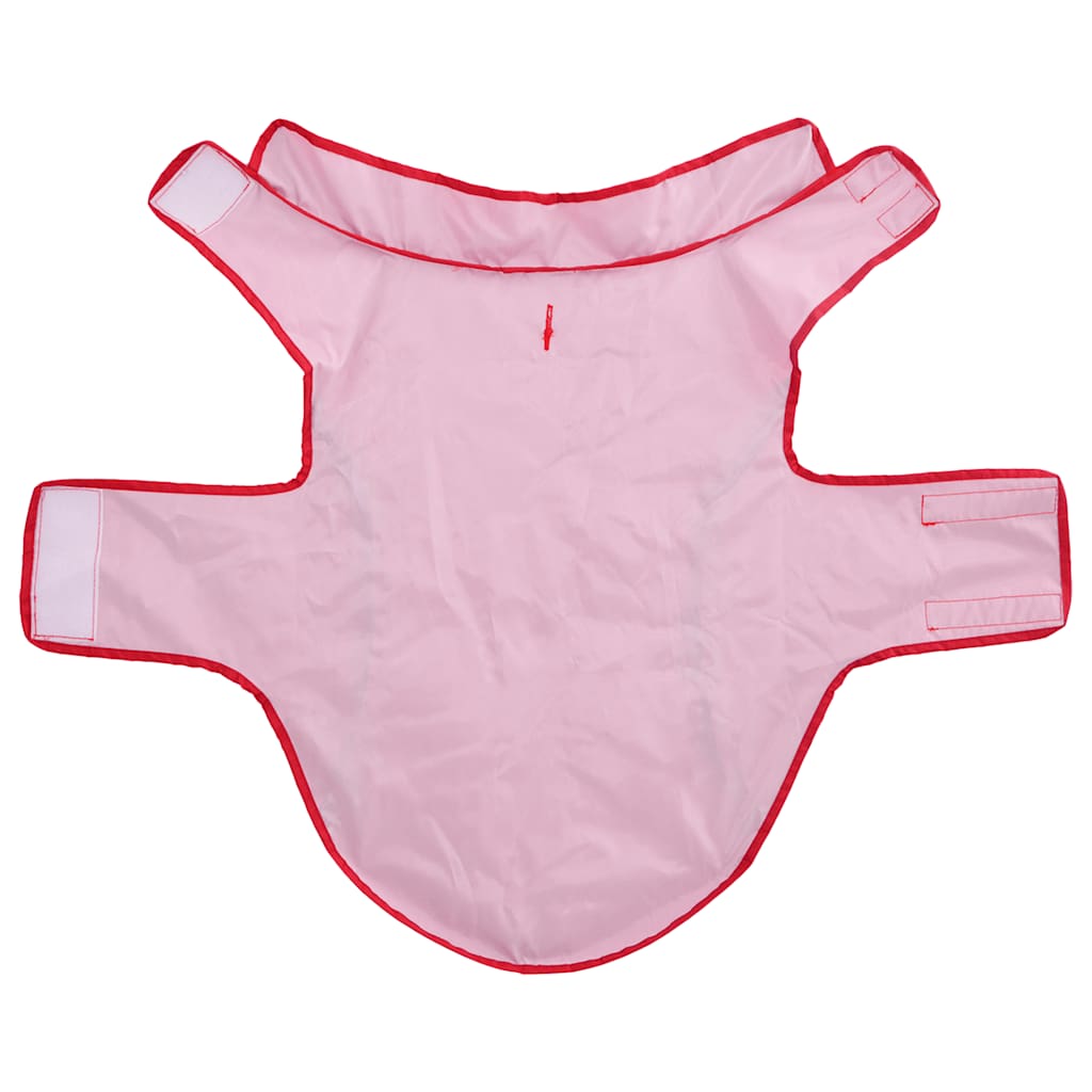 Regnrock för hundar med reflexer polyester röd XL