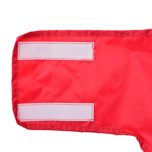 Regnrock för hundar med reflexer polyester röd XL