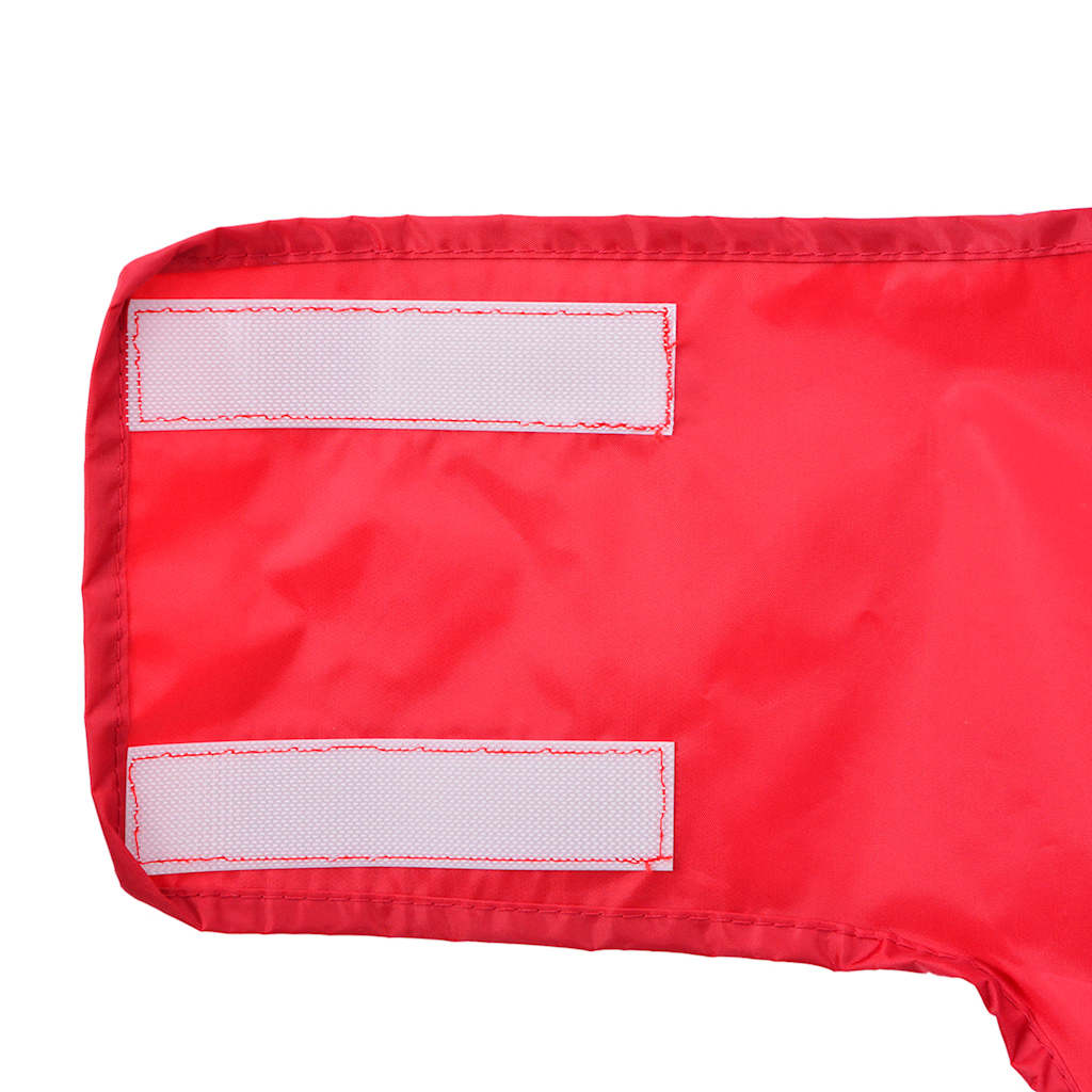 Regnrock för hundar med reflexer polyester röd 2XL