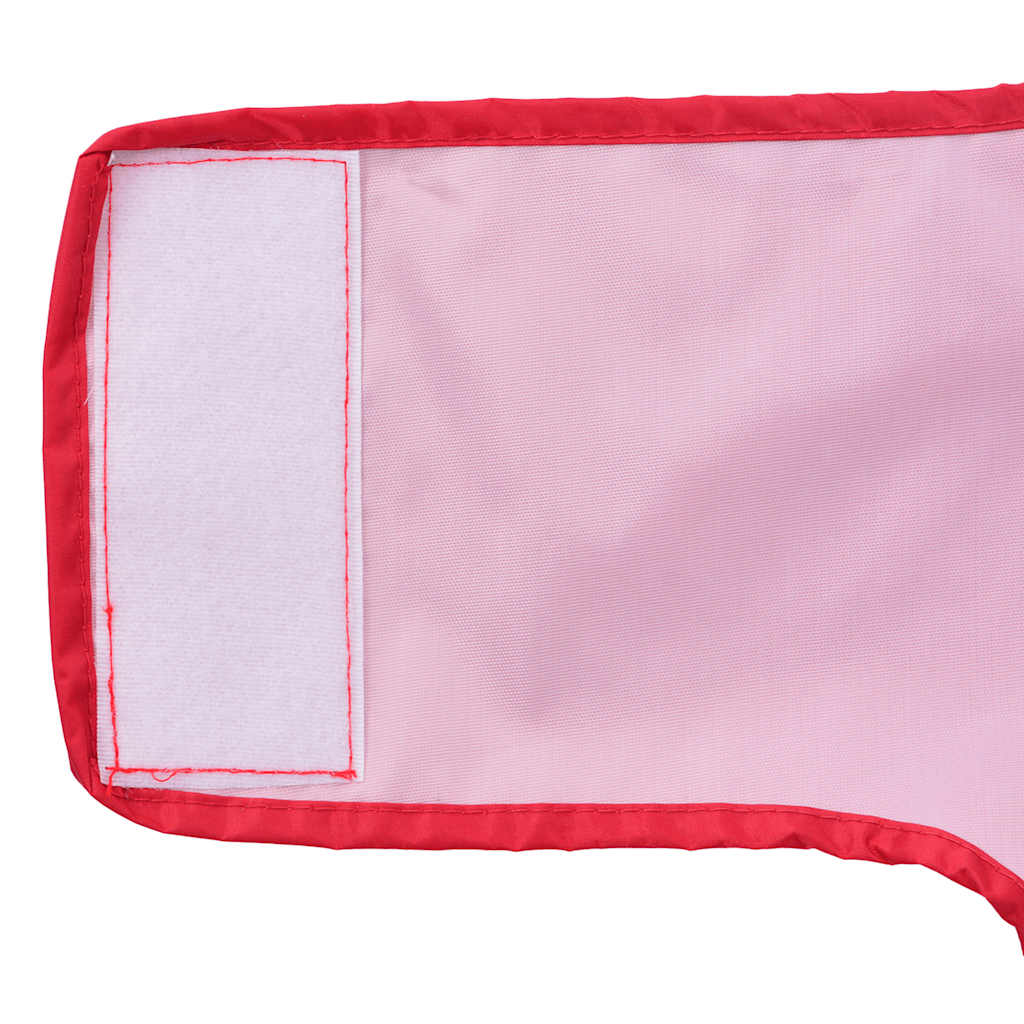 Regnrock för hundar med reflexer polyester röd 2XL