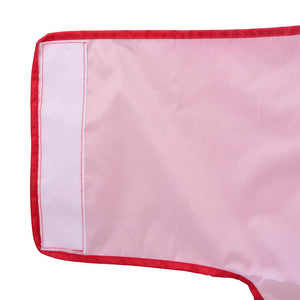 Regnrock för hundar med reflexer polyester röd 3XL