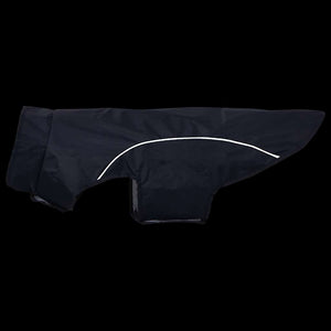 Regnrock för hundar med reflexer polyester marinblå 2XL