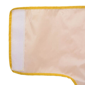 Regnrock för hundar med reflekterande remsor polyester gul L