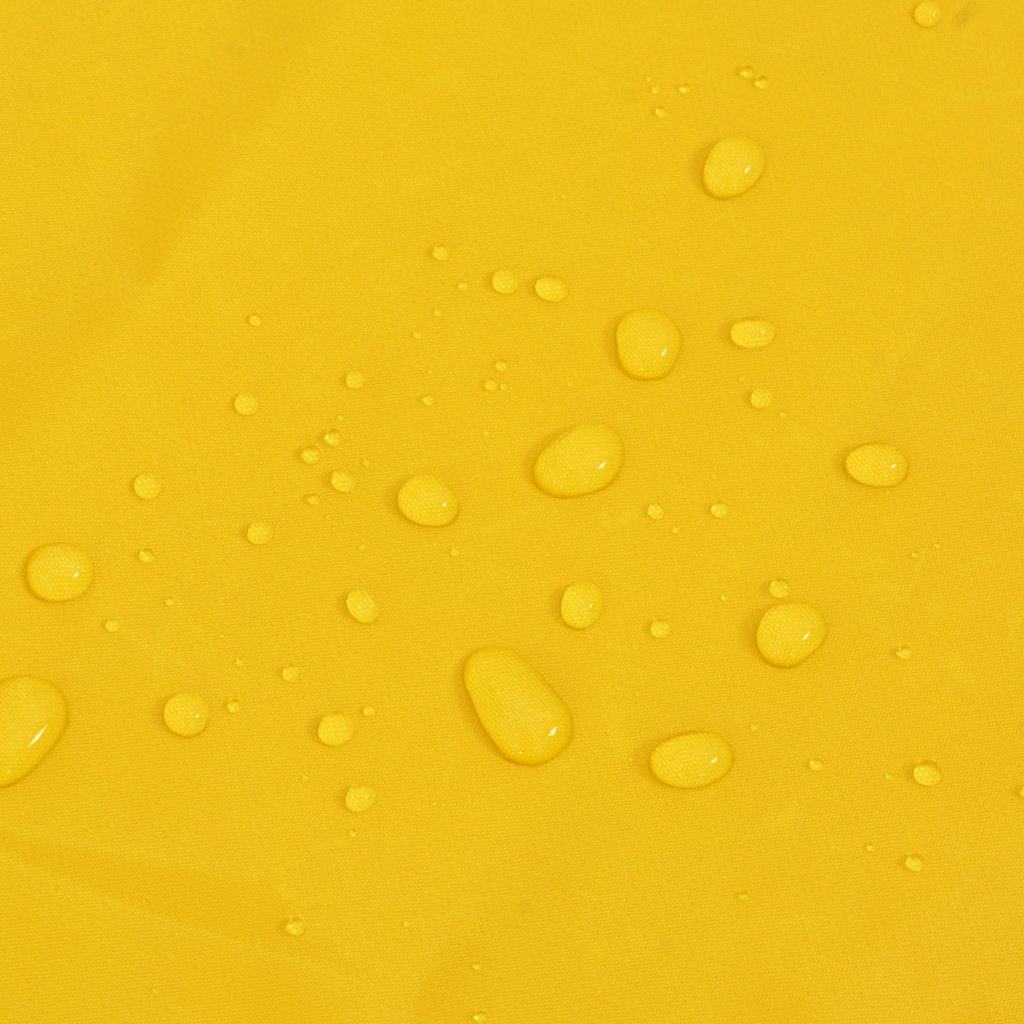 Regnrock för hundar med reflekterande remsor polyester gul 3XL