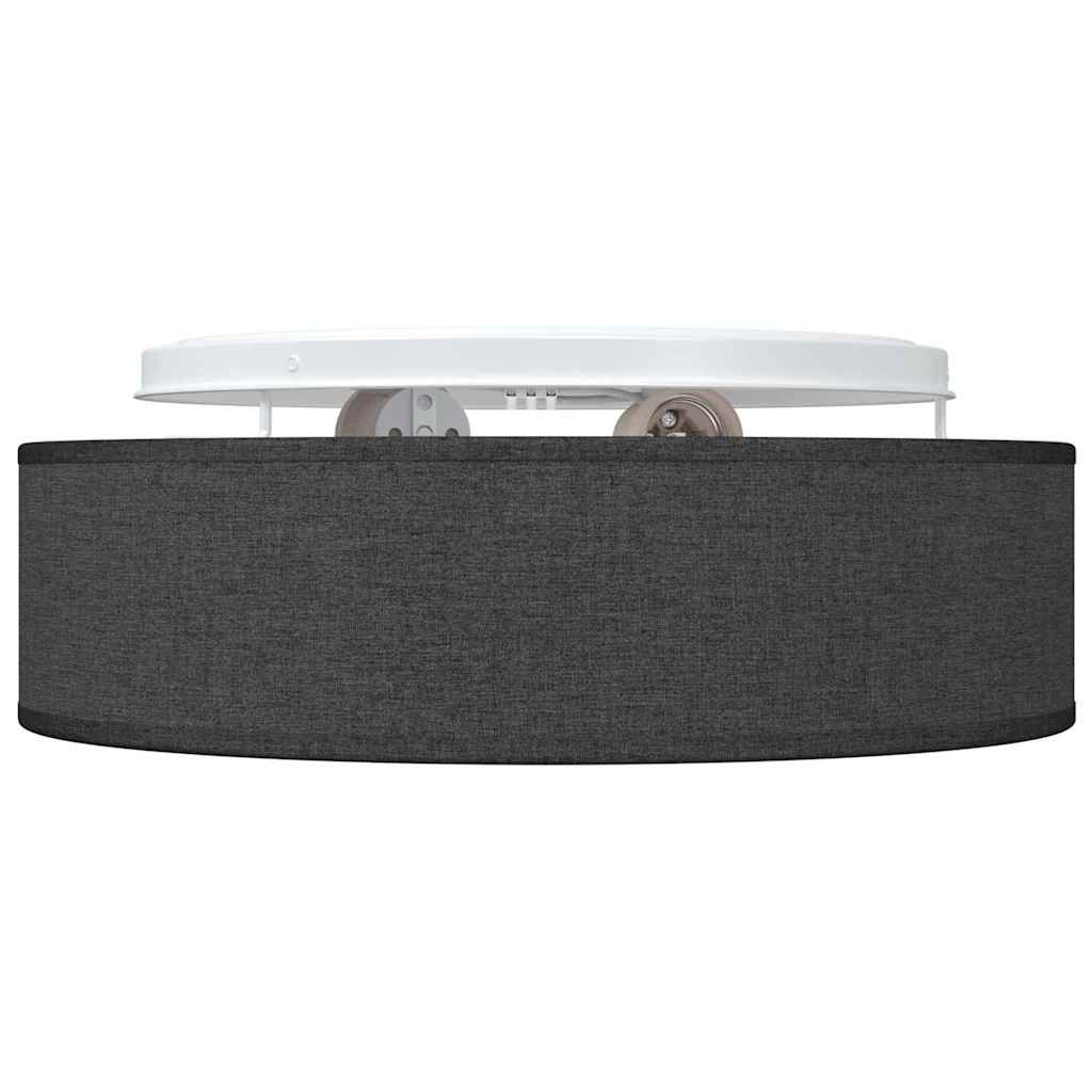 Taklampa med strålkastare Svart 38 x 38 x 13,5 cm tyg