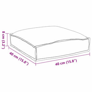 Kudde 4 pcs Kungsblå 40 x 40 x 8 cm Oxford Tyg