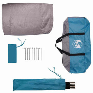 Cykelförrådstält med tak med lagring Blå 256 x 222 x 182 cm