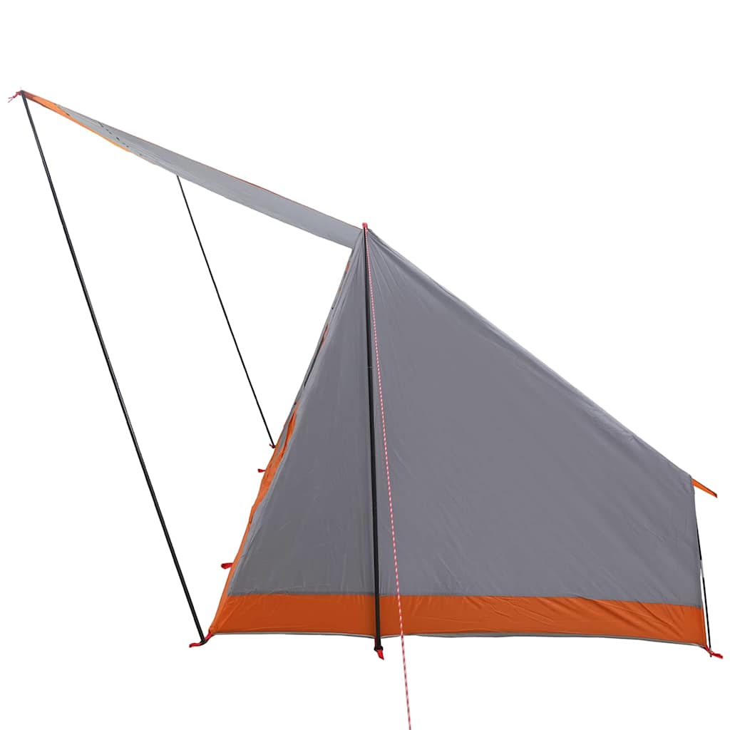 Campingtält med tak Grå och orange 282 x 225 x 154 cm taffeta