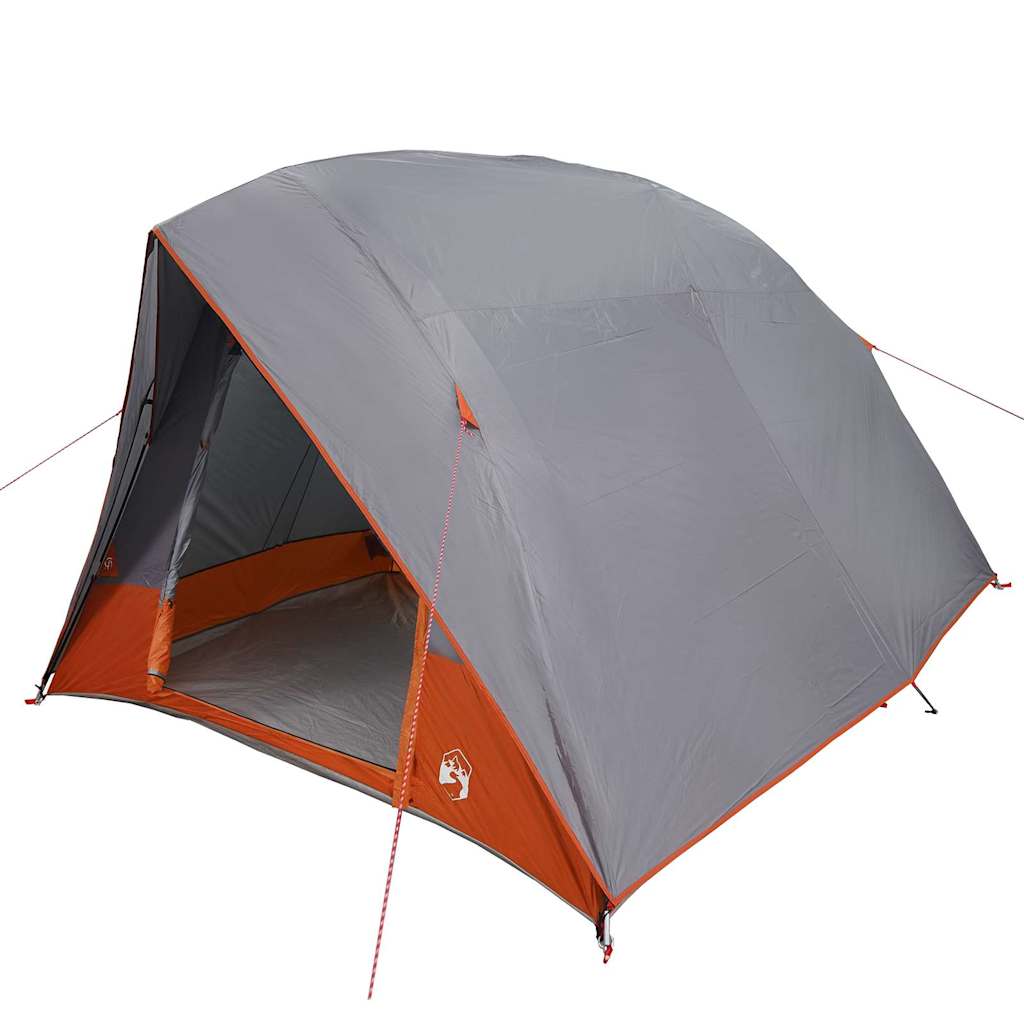 Campingtält med tak Grå och orange 320 x 275 x 190 cm taffeta