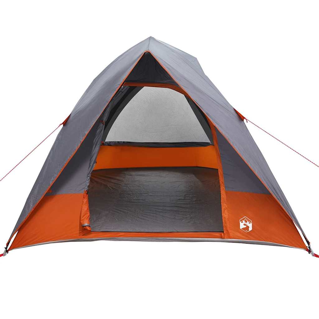 Campingtält med tak Grå och orange 320 x 275 x 190 cm taffeta