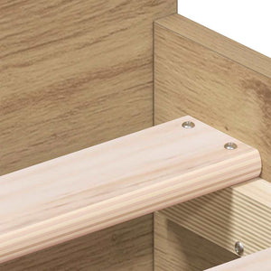 Sängram med låda Artisan Ek 193 x 78 x 50 cm Konstruerat trä