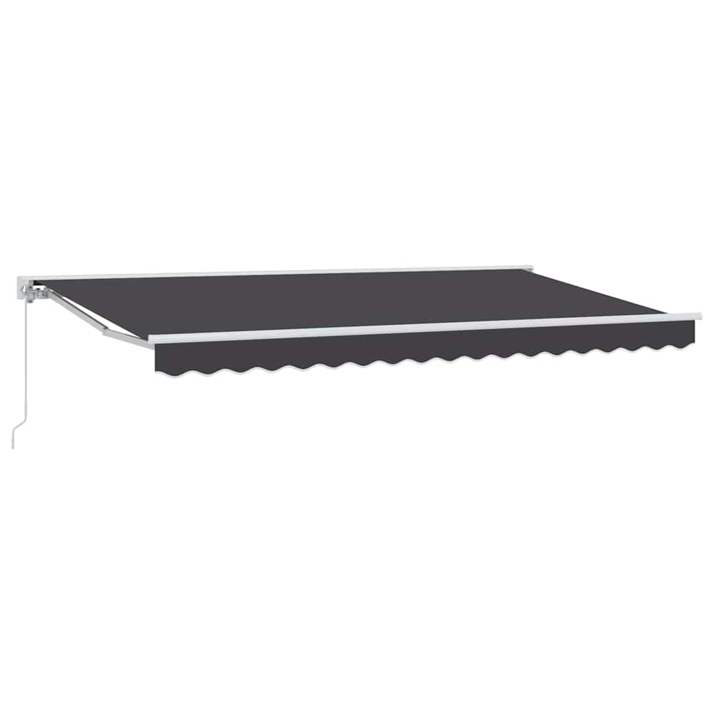 Markisram Antracit 350 x 200 cm Polyester med PU-beläggning