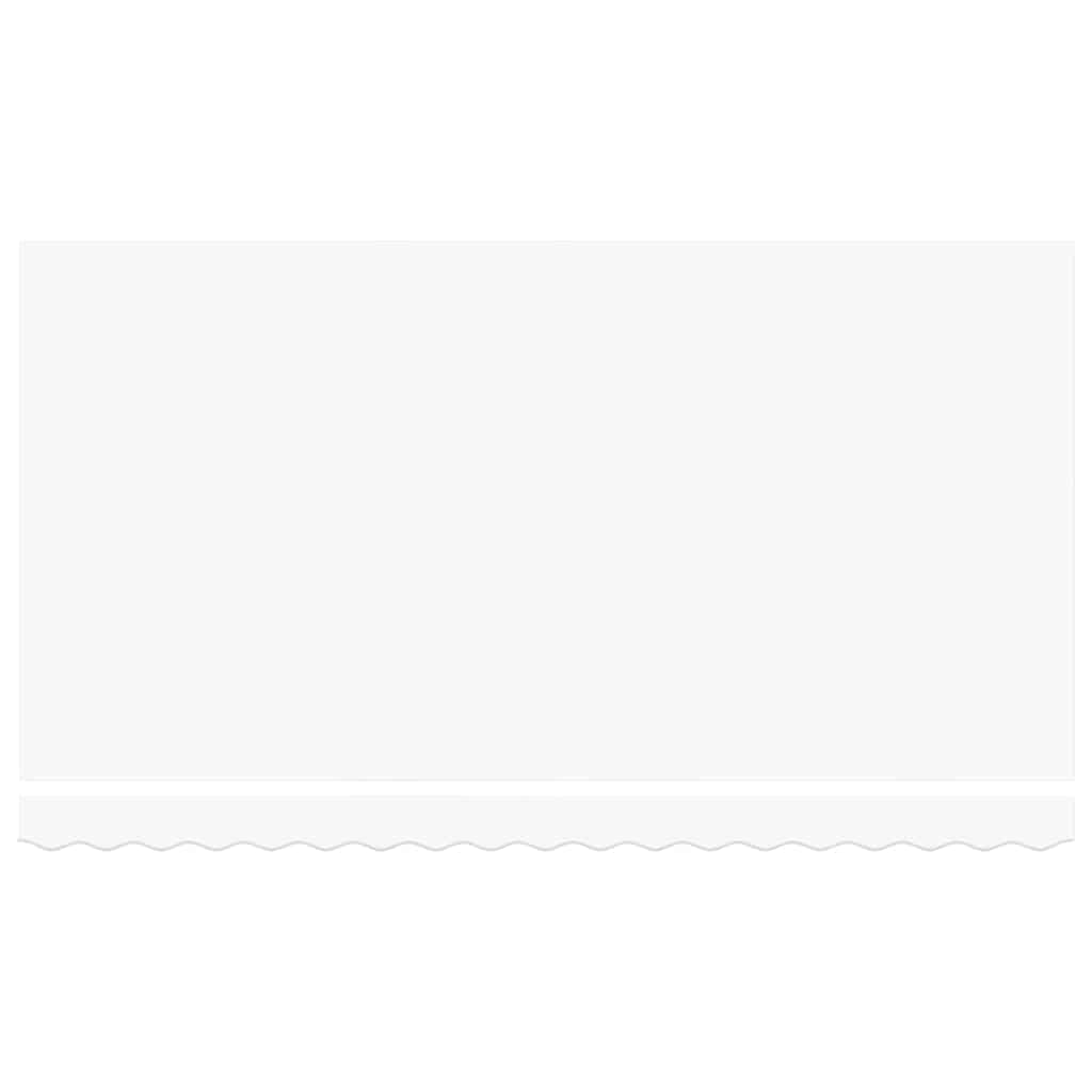 Utfällbar markis Vit 400 x 200 cm tyg