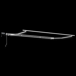 Utfällbar markis med gult och orange 450 ×300 cm tyg