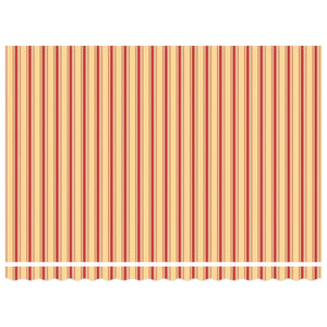 Utfällbar markis med gult och orange 450 ×300 cm tyg