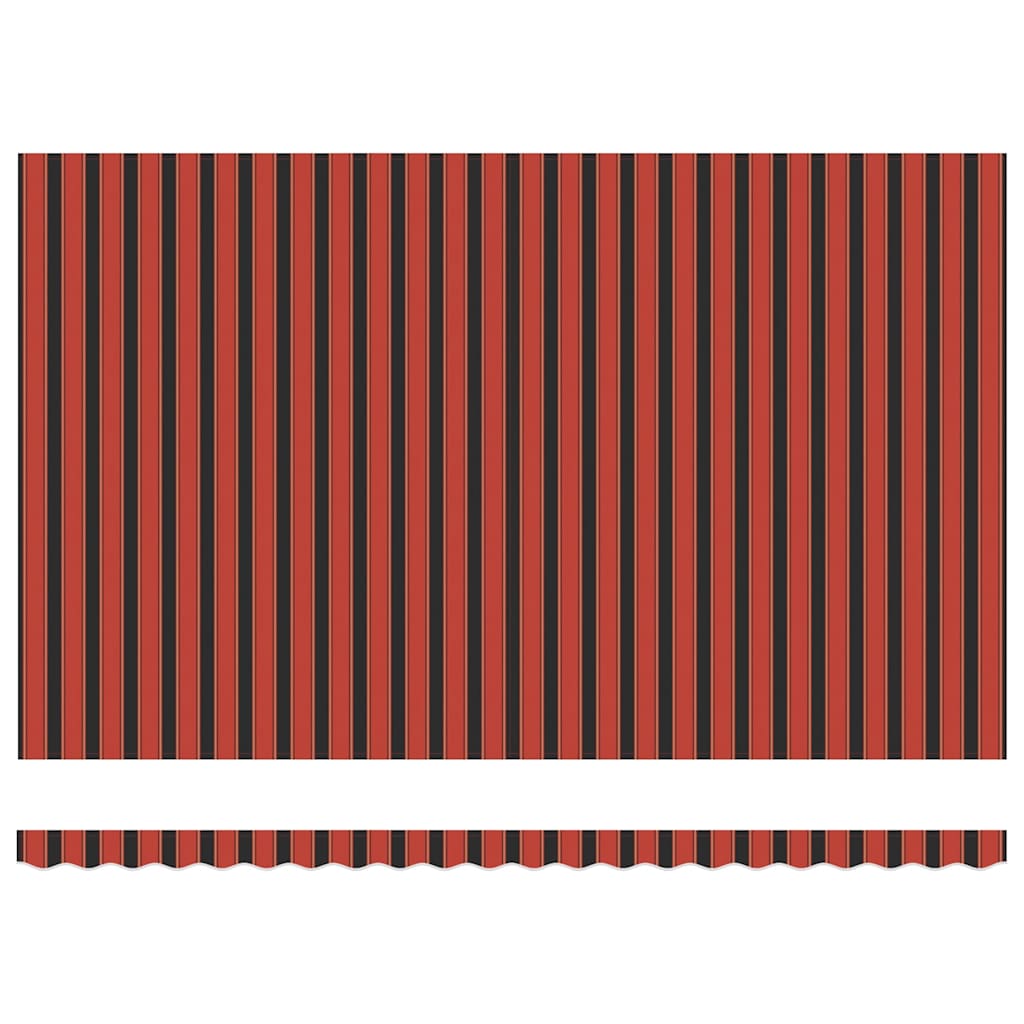 Utfällbar markis Orange och Brunt 500 × 300 cm