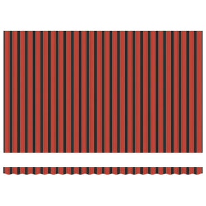 Utfällbar markis Orange och Brunt 500 × 300 cm