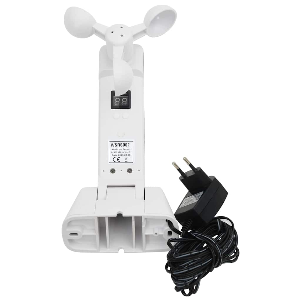 Utfällbar markis Vit 500 × 350 cm Polyester och metall