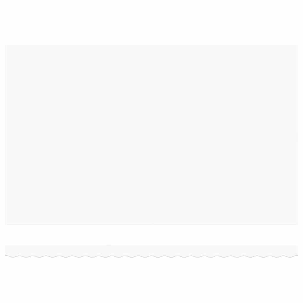 Utfällbar markis Vit 500 × 350 cm Polyester och metall