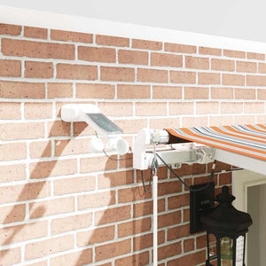 Utfällbar markis med LED -remsljus Flerfärgsdesign 600 × 300 cm