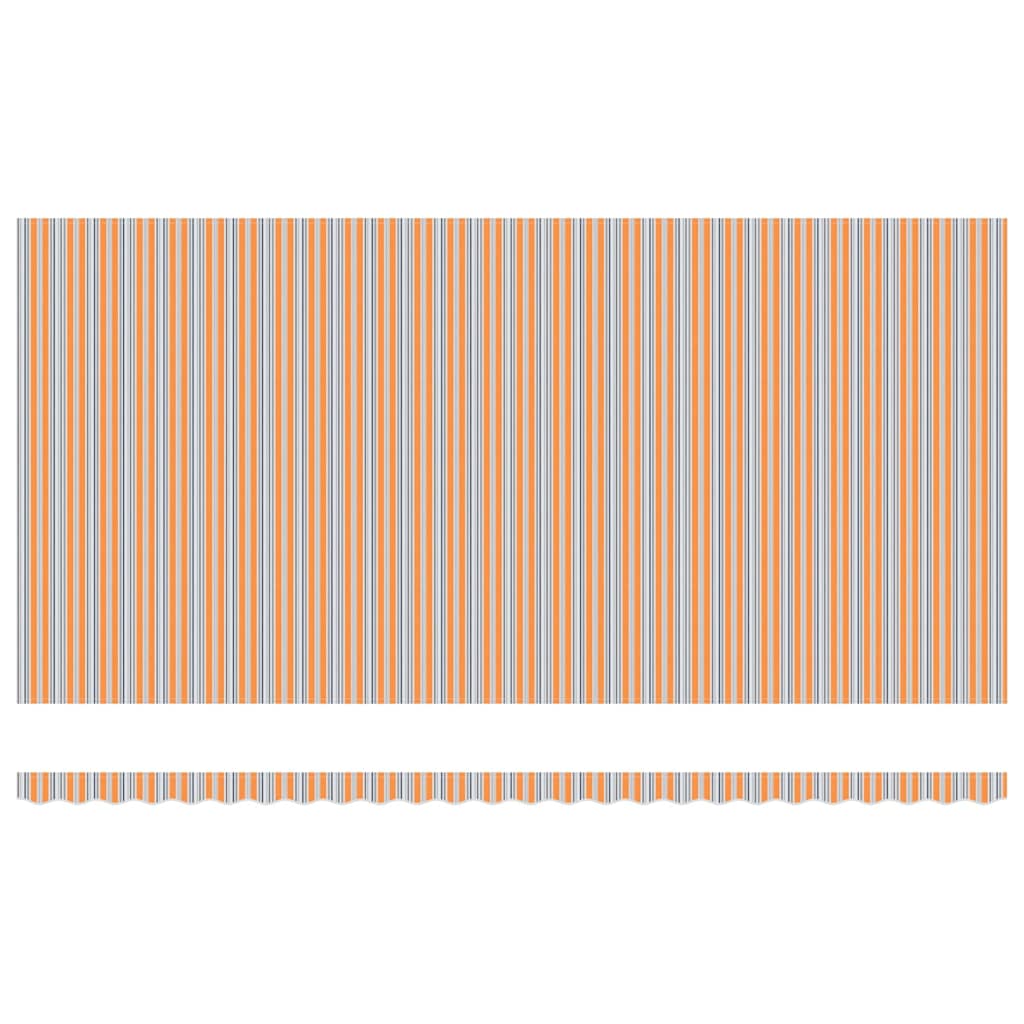 Utfällbar markis med LED -remsljus Flerfärgsdesign 600 × 300 cm