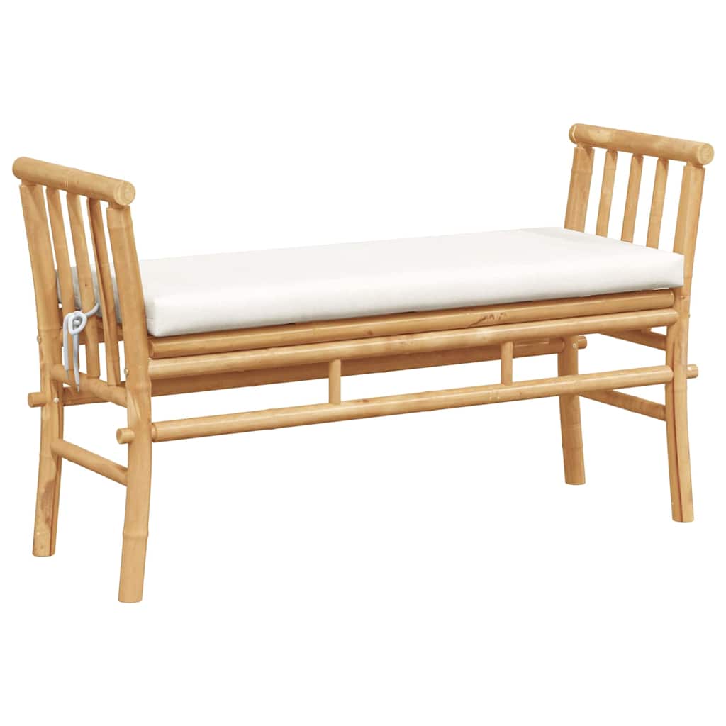 Trädgårdsbänk 2 -Seater 110 x 38 x 65cm Bambu Brun Rektangulär