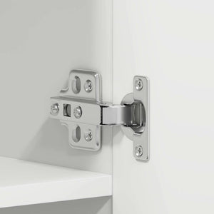 Skoskåp med hylla Vit 80 x 35.5 x 180 cm Konstruerat trä