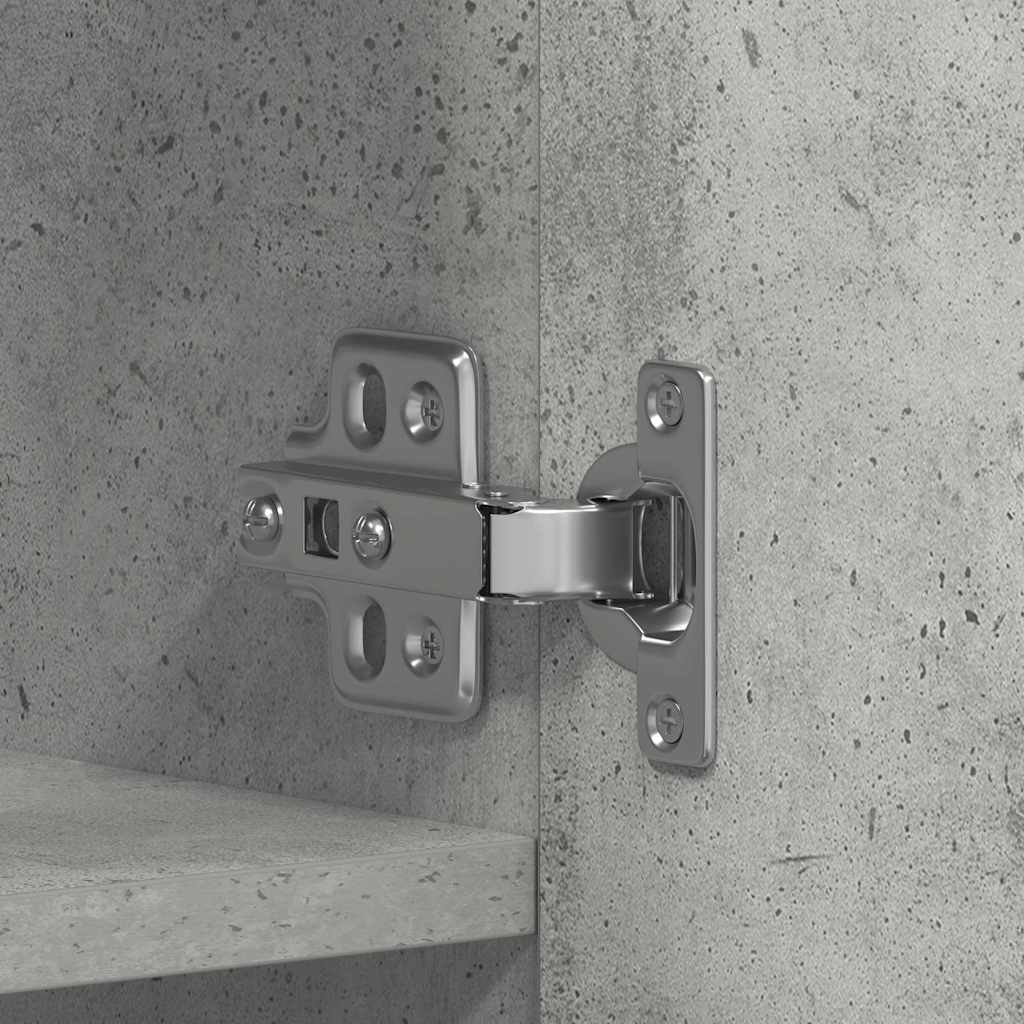 Skoskåp med hylla Grå 80 x 35.5 x 180 cm Konstruerat trä