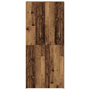 Skoskåp med hylla Brun 80 x 35.5 x 180 cm Konstruerat trä