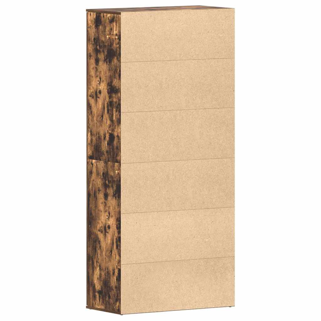 Skoskåp med hylla Rökt ek 80 x 39 x 178 cm Konstruerat trä