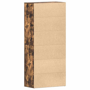 Skoskåp med hylla Rökt ek 80 x 39 x 178 cm Konstruerat trä