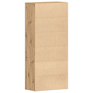 Skoskåp med hylla Artisan Ek 80 x 39 x 178 cm Konstruerat trä