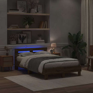 Sängram med huvudgavel artisan ek 120 x 190 cm Konstruerat trä