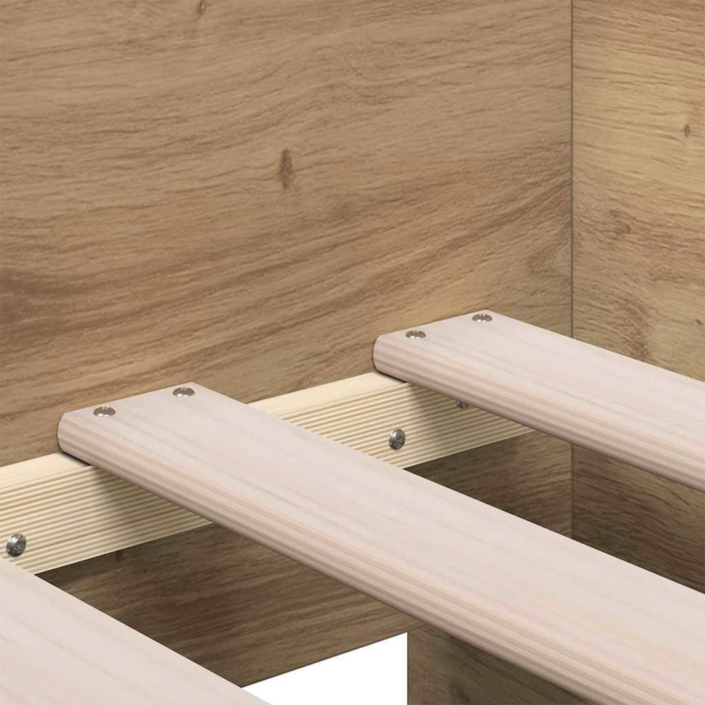 Sängsoffa med huvudgavel Artisan Ek 90 x 190 cm Konstruerat trä