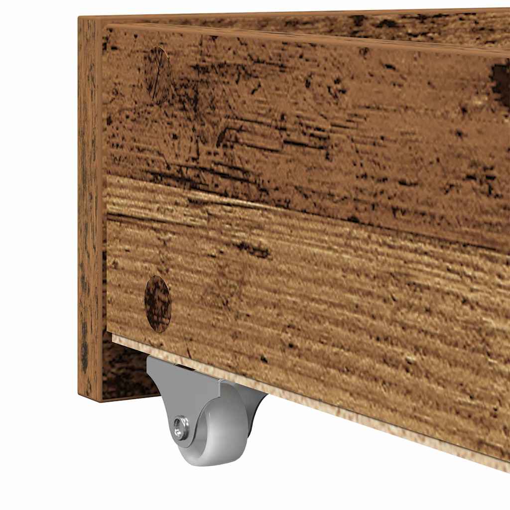 Sängsoffa med låda Gammalt trä 90 x 200 cm Konstruerat trä