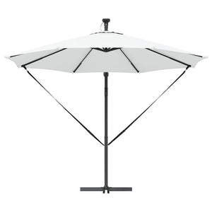 Parasoll Sand 294 x 294 x 248 cm Polyester och aluminium